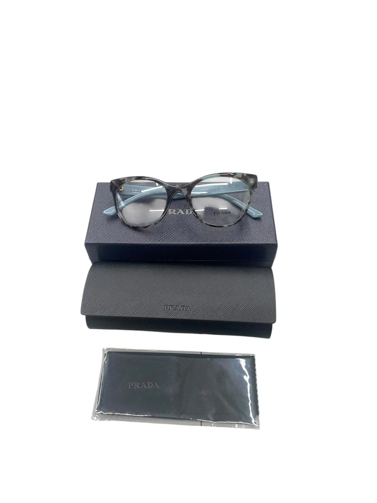 PRADA Catwalk PR 13VV 4751O1 Brown Opal Green Demo Lens 51 mm Women