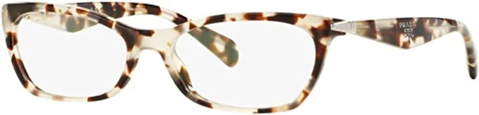 Prada PR15PV Eyeglass Frames UAO1O1- Spotted Opal Brown- 53-16-135