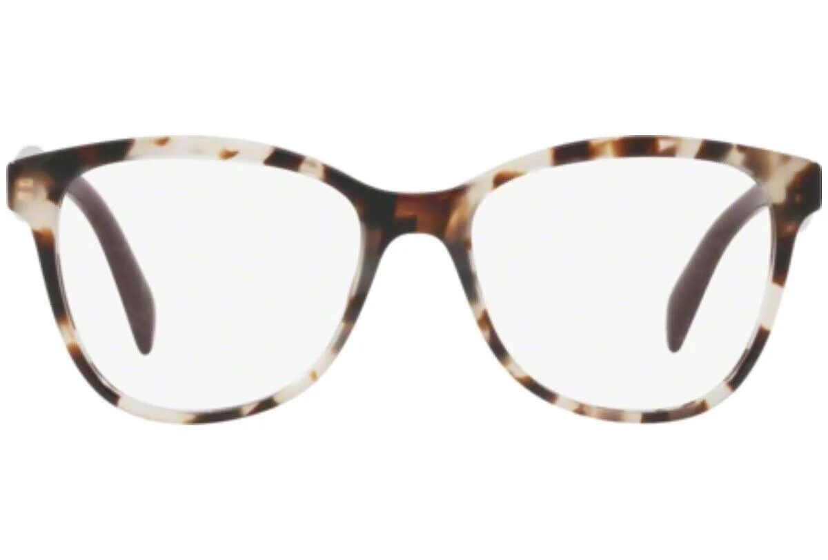 Prada VPR 12T UA0-1O1 Rectangle Spotted Opal Brown Womens Eyeglasses 53mm New 2