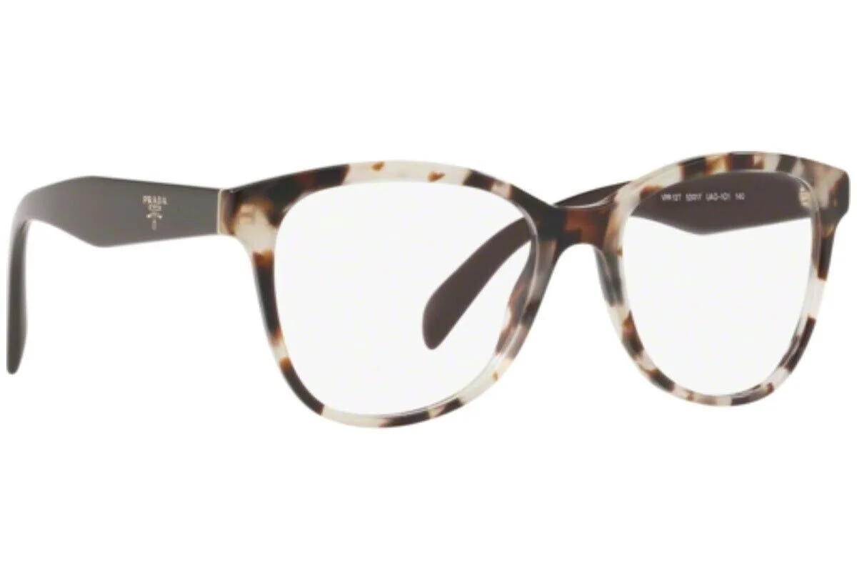 Prada VPR 12T UA0-1O1 Rectangle Spotted Opal Brown Womens Eyeglasses 53mm New 3